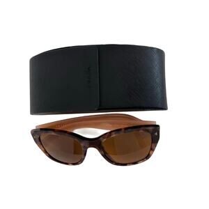 Prada Sunglasses Frame SPR09S in Pink/Tortoise Brown with Prescription Lenses